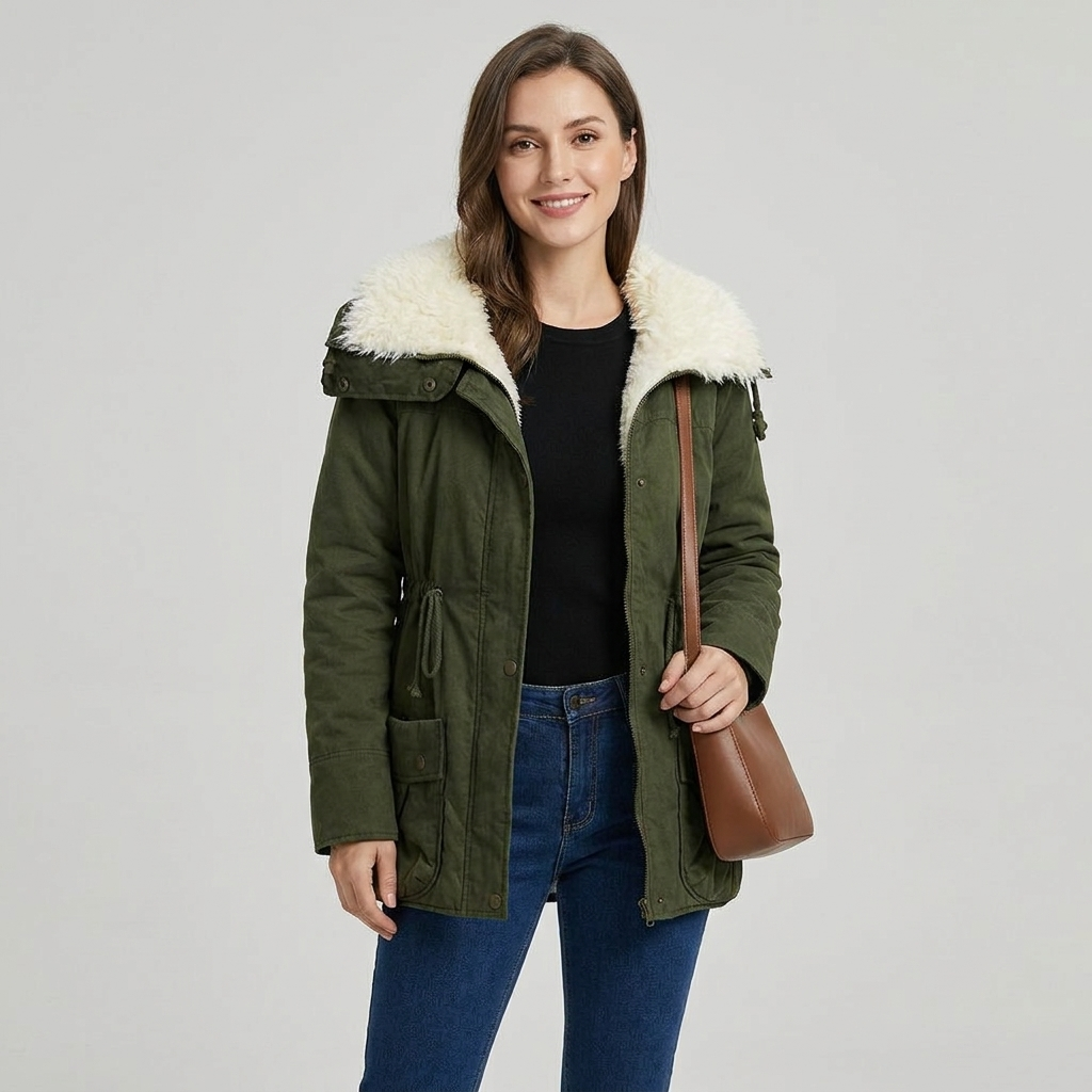 Sabina Drawstring Waist Parka