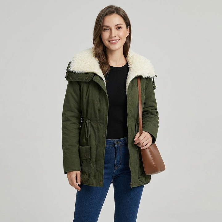 Sabina Drawstring Waist Parka