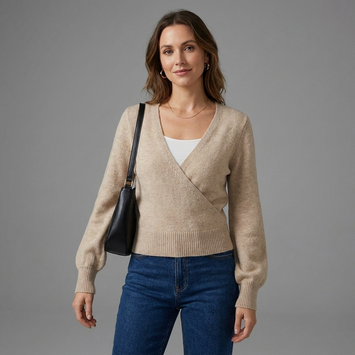 Isadora Wrap Front Sweater