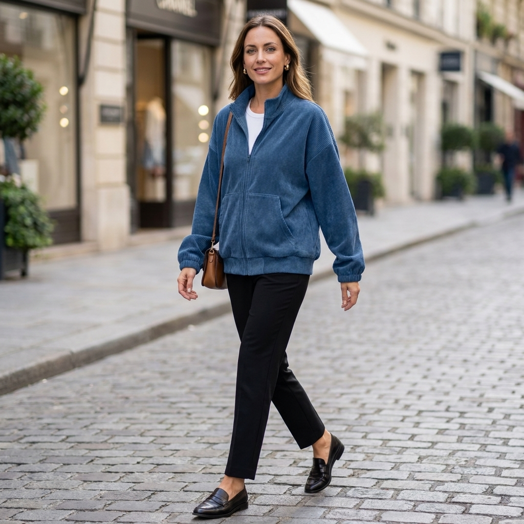 Wilhelmina Corduroy Zip Jacket