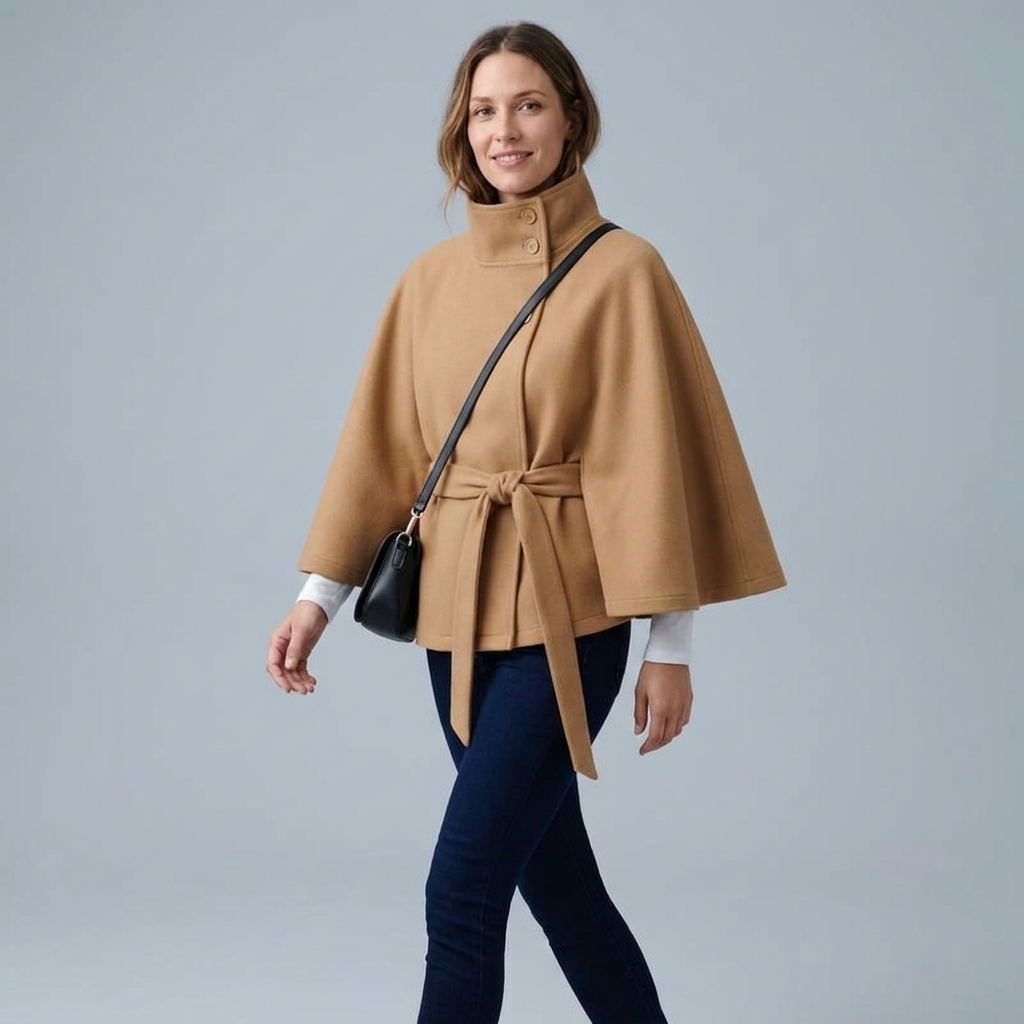 Fenella Belted Cape Jacket