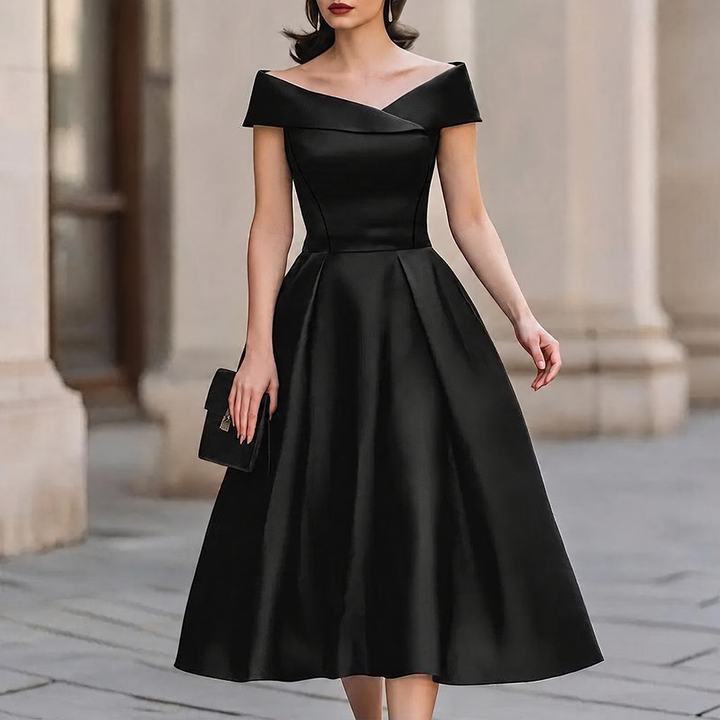 Maribel Off Shoulder Midi Dress