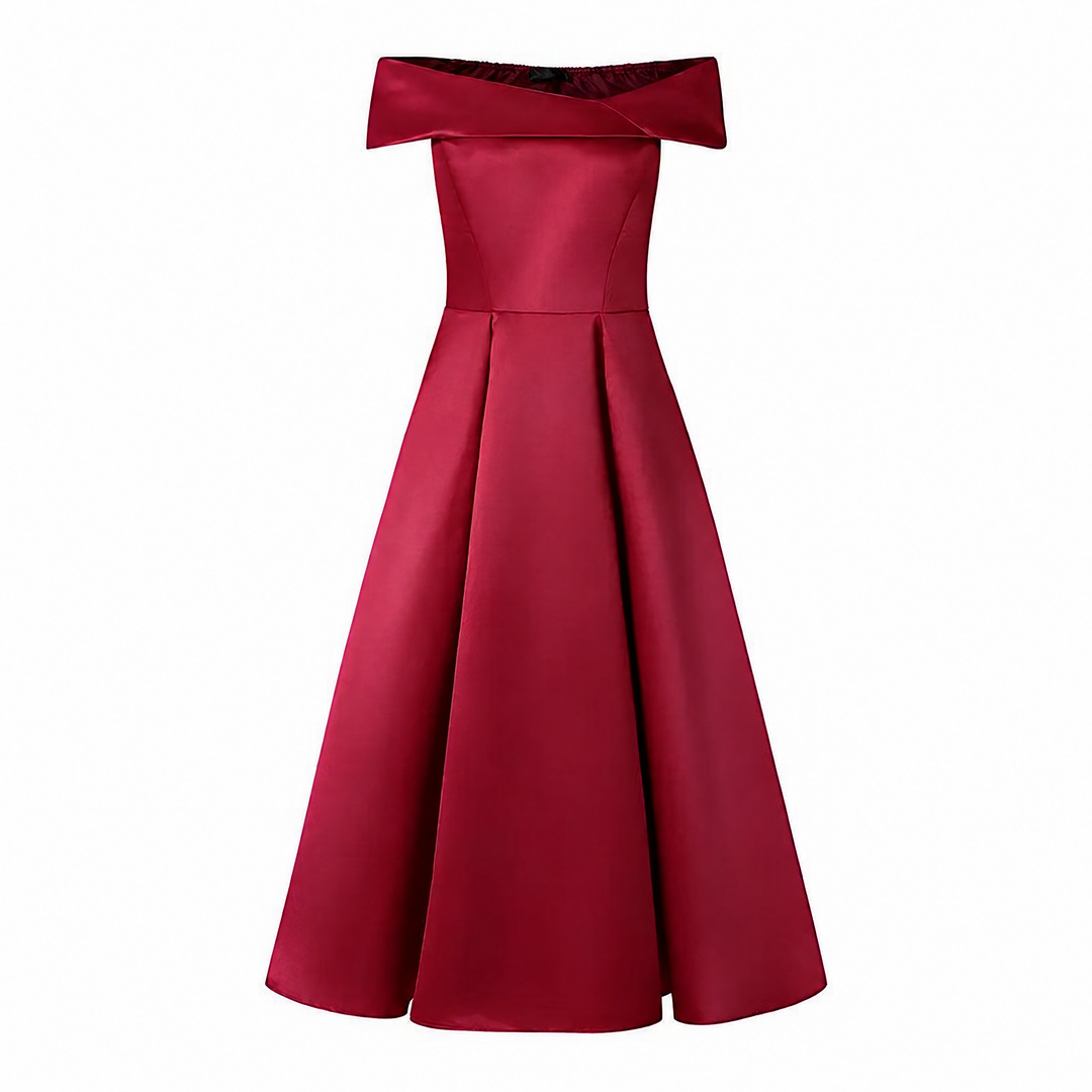 Maribel Off Shoulder Midi Dress