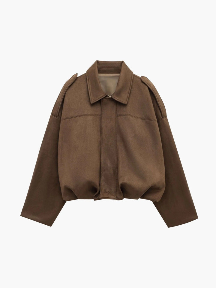 Winifred Suede Bomber Jacket