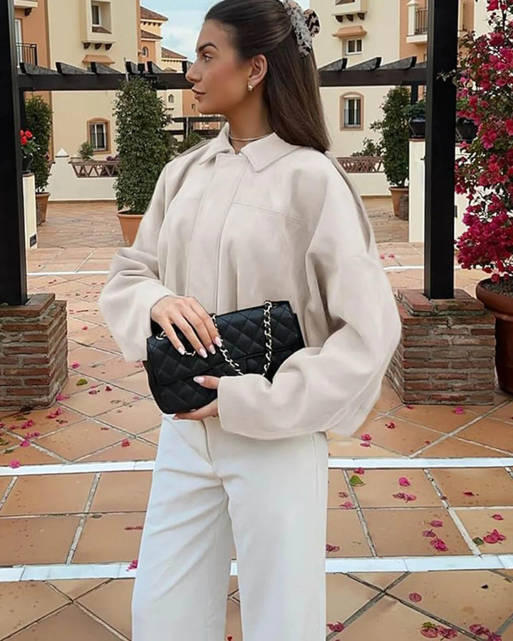 Winifred Suede Bomber Jacket