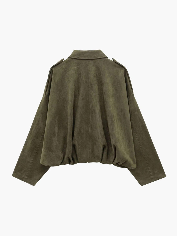 Winifred Suede Bomber Jacket