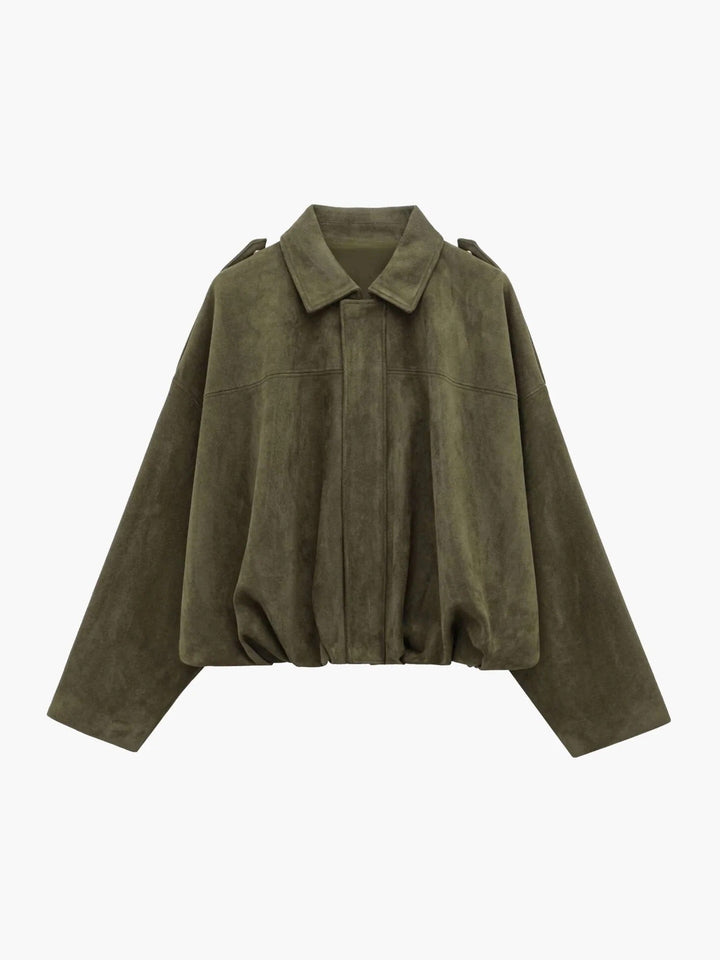 Winifred Suede Bomber Jacket