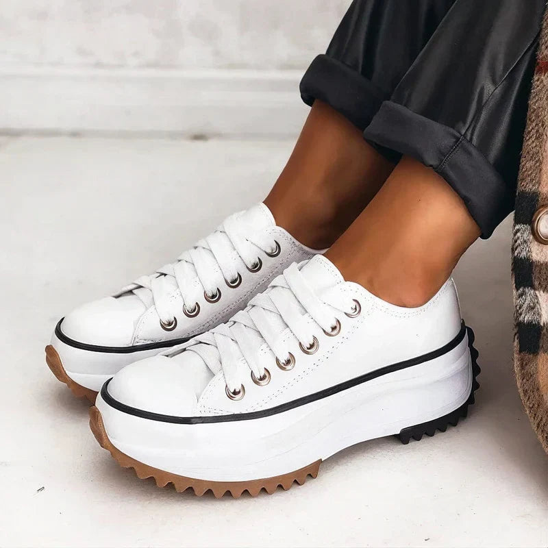 Damaris Platform Canvas Sneakers