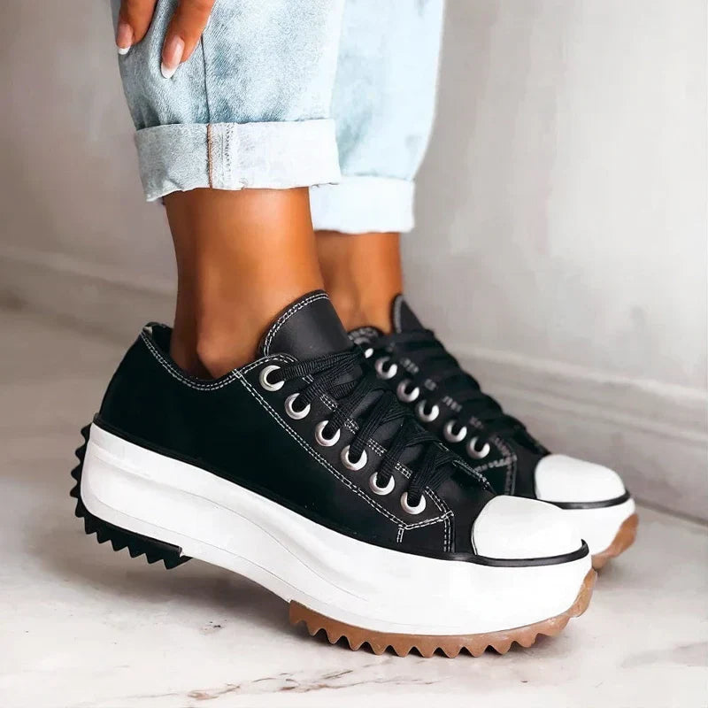 Damaris Platform Canvas Sneakers