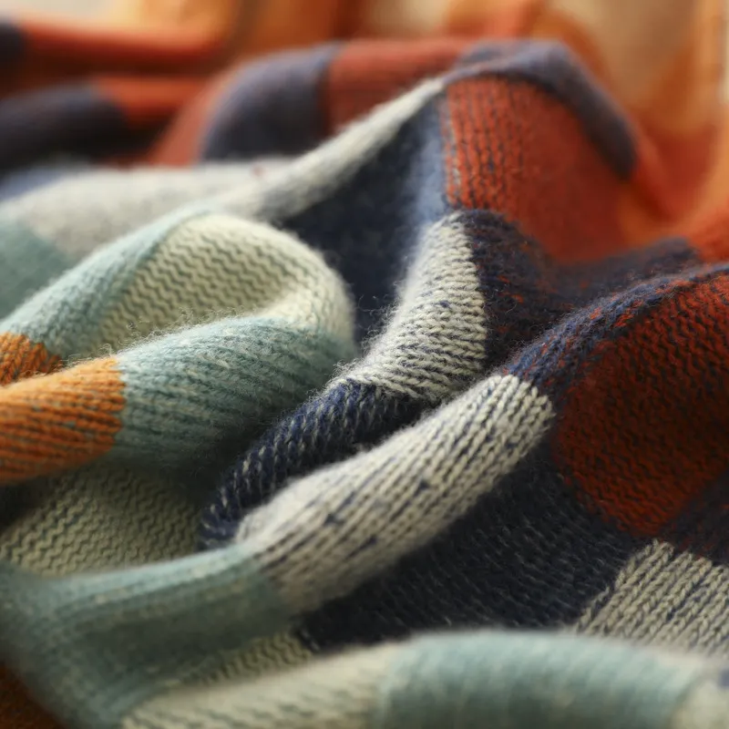 Manon Patchwork Turtleneck Sweater