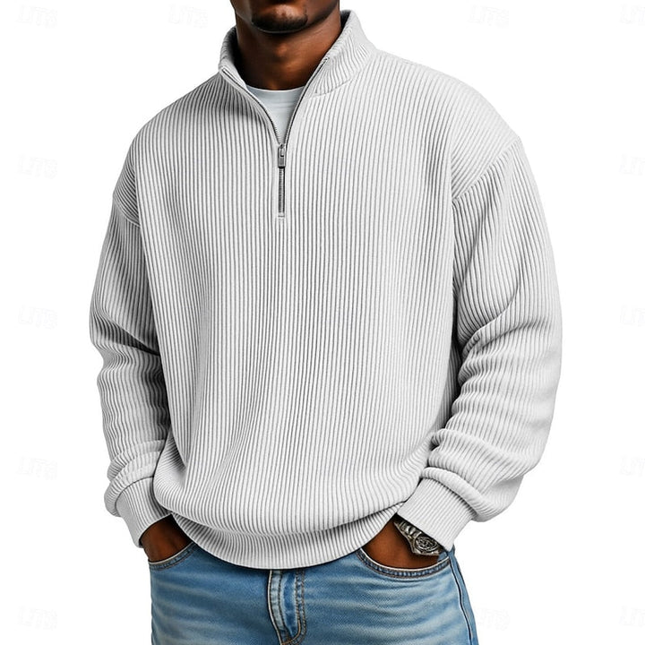 Dexter Ribbed Quarter-Zip Pullover
