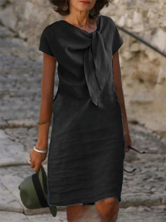 Clara Linen Blend Mini Dress