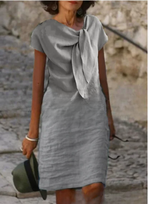 Clara Linen Blend Mini Dress