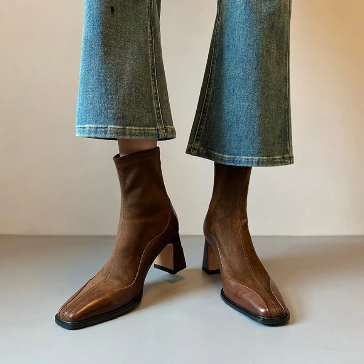 Odalise Square Toe Boots