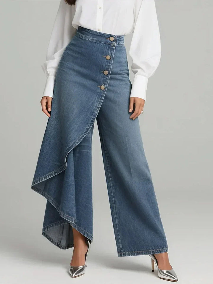 Cassandra High Waist Wide-Leg Pants