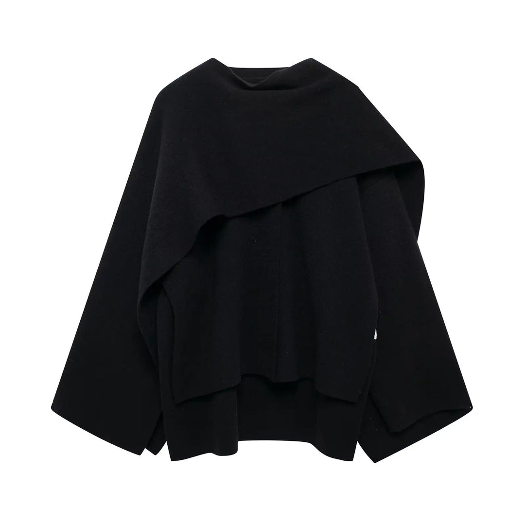 Zuzanna Asymmetrical Hem Poncho