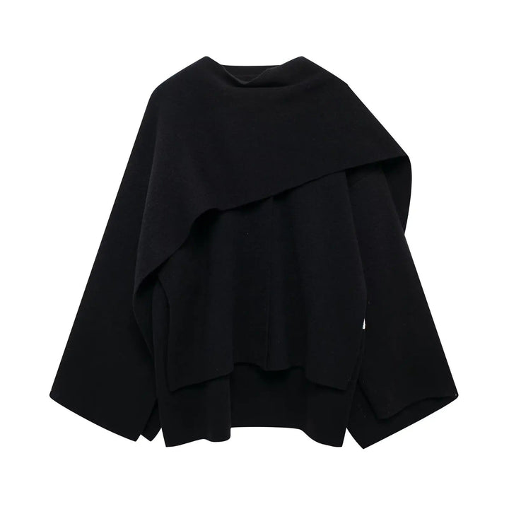 Zuzanna Asymmetrical Hem Poncho