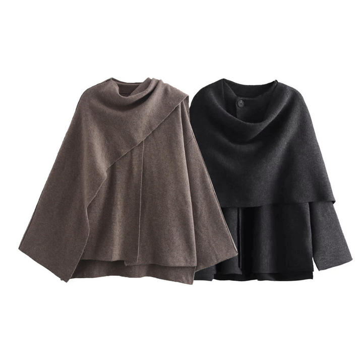 Zuzanna Asymmetrical Hem Poncho
