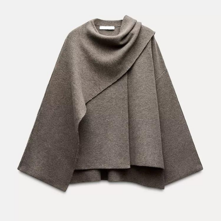 Zuzanna Asymmetrical Hem Poncho