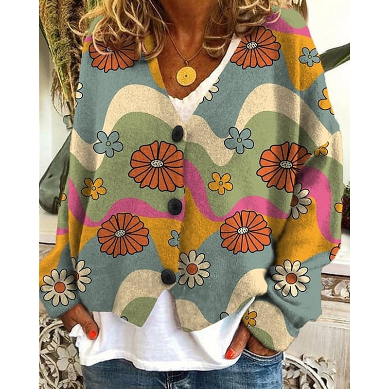 Linden Floral Print Cardigan