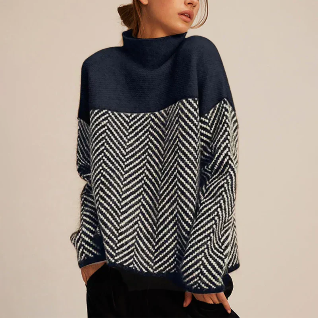 Astoria Herringbone Knit Sweater